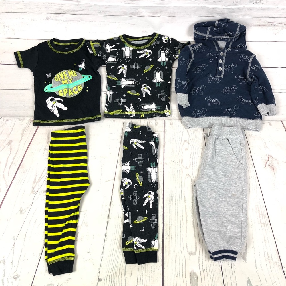 Infant Boys Sleepwear PJs & Sweat Shirt Pant Set Size 12 Months